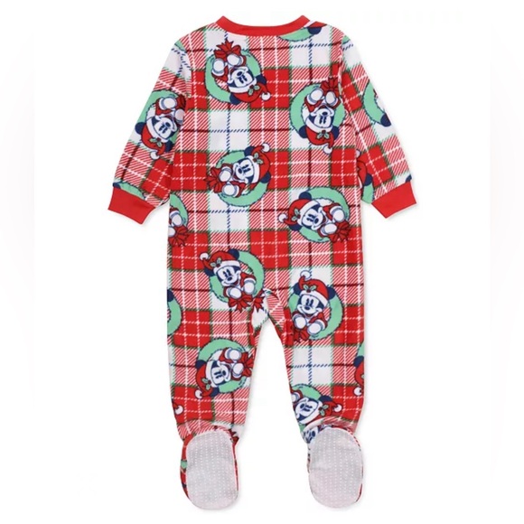 Disney 12M  Infant Mickey Mouse Family Pajamas One Piece - Picture 2 of 2